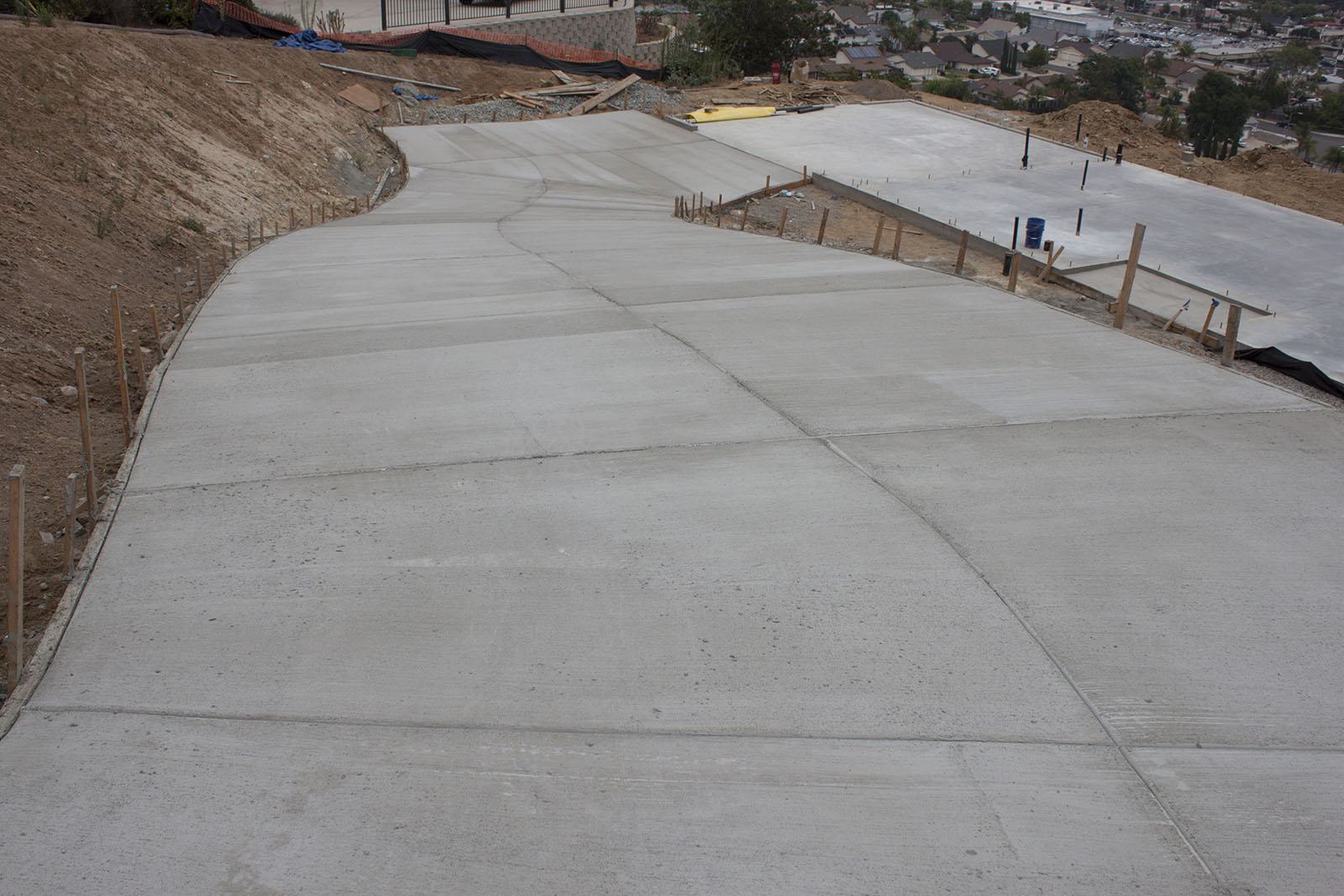 Ranch House Construction Update (concrete driveway completion